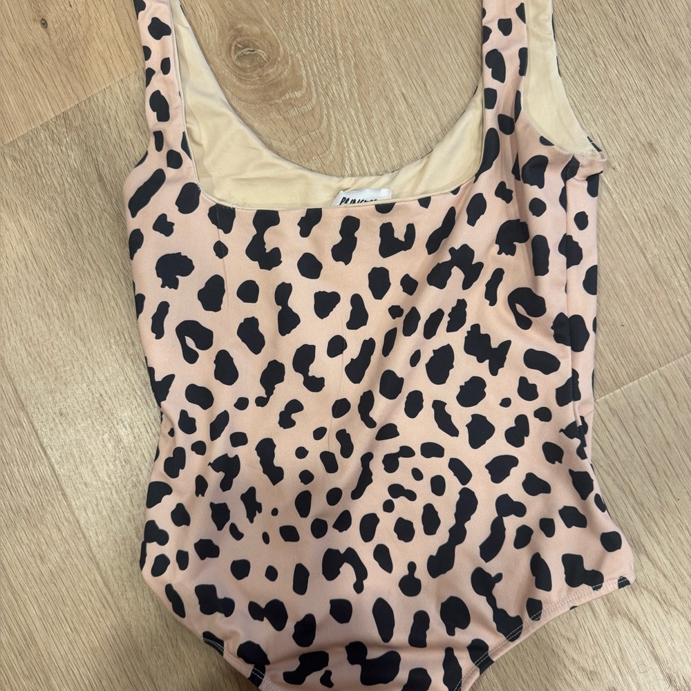 Princess Polly Black and Cream Polka Dot Dress